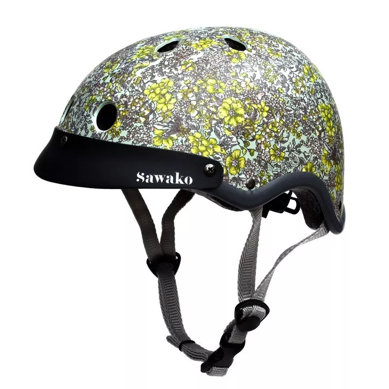 Floral - SAWAKO FURUNO - Casque Vélo 5 Floral - SAWAKO FURUNO - Casque Vélo – Image 3
