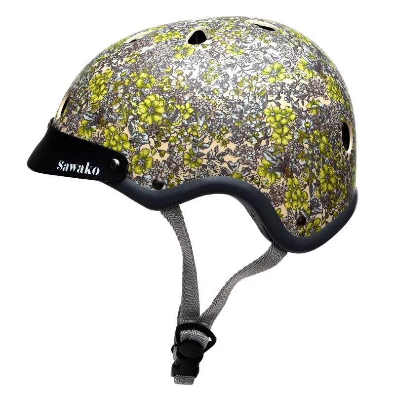 Floral - SAWAKO FURUNO - Casque Vélo 6 Floral - SAWAKO FURUNO - Casque Vélo – Image 4