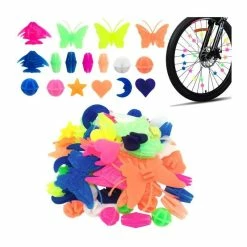 133 Pièces De Rayons De Roue De Vélo Perles, Décoration De Bicyclette Colorée A Parlé Clip En Plastique Perles De Décor R - Avis / Test
