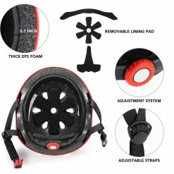 Crest® Casque De Vélo Casque De Sécurité Multisports Pour Enfants / Adolescents / Adultes VTT Vélo Cyclisme Patinage Skateboard Scooter Casque Casquette -Accessoires auto pour vélo Boutique 175692526 max