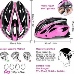 Unbranded Casque Léger Casque De Vélo De Route Casque De Vélo Casque Hommes Femmes Pour La Sécurité De La Conduite à Vélo Adulte (convient Aux Tailles De Tête 57-63cm) -Accessoires auto pour vélo Boutique 206984545 max