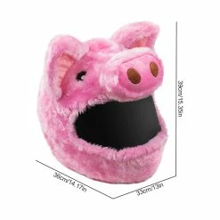 Favrison Pink Pig Tictoc Peluche Housse De Casque De Moto Pour Hommes Femmes -Accessoires auto pour vélo Boutique 292231967 max