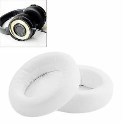 Unbranded 2 Pcs Pour Ath Ws550 Imitation Cuir + Éponge Casque Coussins Housse De Protection Earmuffs