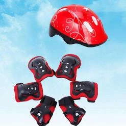 Toyvian 7 Pcs Jeunes Enfants Réglable Sports Équipement De Protection Set Coude Poignets Et Casque Skateboard Accessoires -Accessoires auto pour vélo Boutique 312872346 max