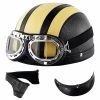 Harley Helmet Casque Harley Moto Demi-visage Casque En Cuir Avec Lunettes Anti-uv 54-60cm -Accessoires auto pour vélo Boutique 380161702 max