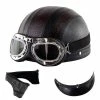 Harley Helmet Casque Harley Moto Demi-visage Casque En Cuir Avec Lunettes Anti-uv 54-60cm 2 Harley Helmet Casque Harley Moto Demi-visage Casque En Cuir Avec Lunettes Anti-uv 54-60cm -Accessoires auto pour vélo Boutique 380332406 max