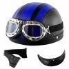 Harley Helmet Casque Harley Moto Demi-visage Casque En Cuir Avec Lunettes Anti-uv 54-60cm -Accessoires auto pour vélo Boutique 380332637 max