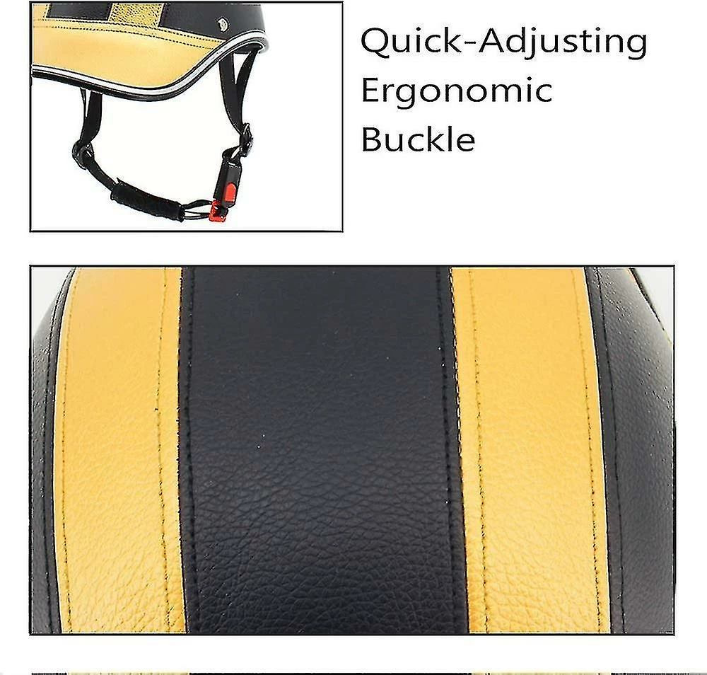 Woosien Casque De Vélo Adultes-cyclisme-vélo Baseball-casque - Sécurité Style Urbain Réglable Adultes Casque De Vélo Mountain Road Casque Doré 5 Woosien Casque De Vélo Adultes-cyclisme-vélo Baseball-casque - Sécurité Style Urbain Réglable Adultes Casque De Vélo Mountain Road Casque Doré – Image 3