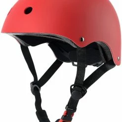 WOSAWE Casque De Vélo Pour Enfants, Réglable Et Multi-sport, Du Tout-petit à La Jeunesse, Rouge-moyen