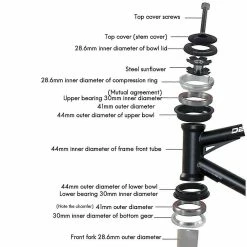 Unbranded Mi.xim Mountain Bike Casque 44mm Roulement Externe Compatible Avec Road Bike Bleu -Accessoires auto pour vélo Boutique 418321740 max