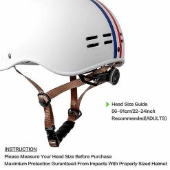 Redmiter Casque De Vélo Pour Adultes Sécurité Cycliste Hommes Femmes Navetteur Urbain Certifié CE -Accessoires auto pour vélo Boutique 470592029 max