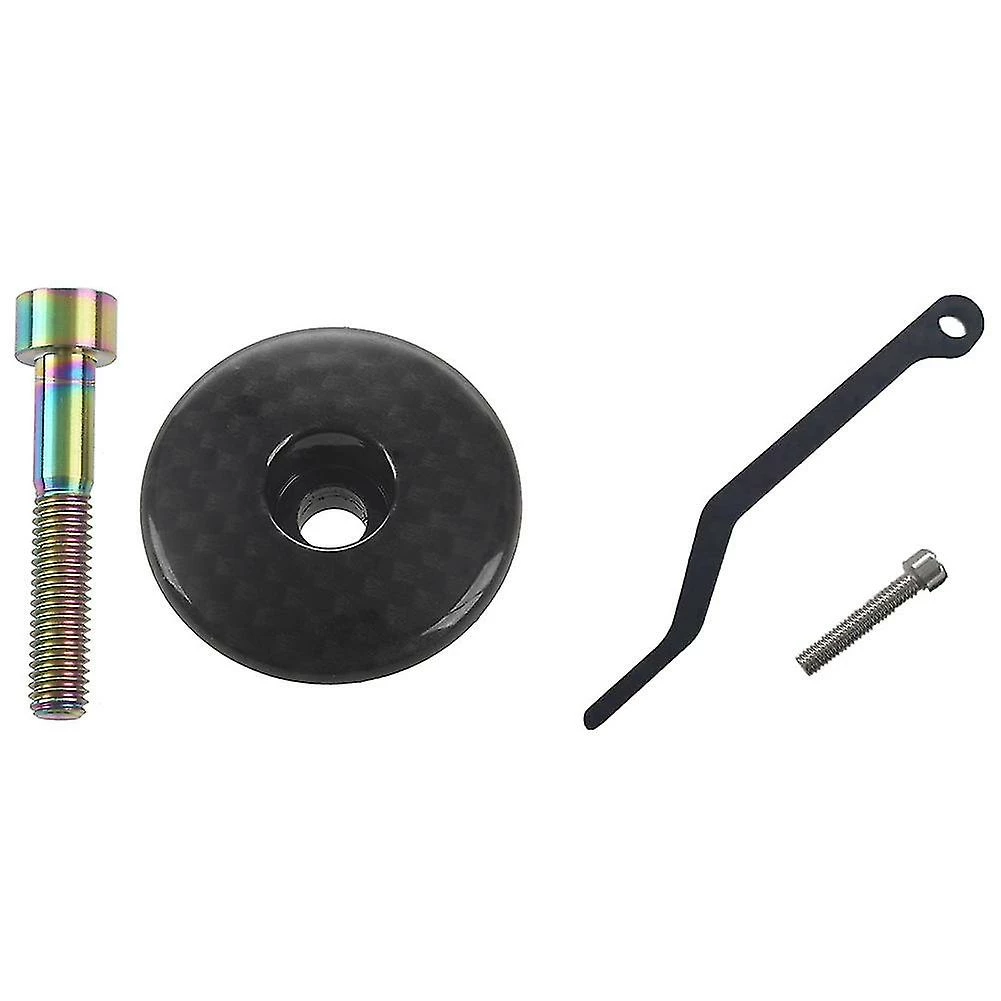 Unbranded 1-1/8 Pouces Fibre De Carbone Cyclisme Casque Tige Tige Top Cap M6x35 Bolt 3 Unbranded 1-1/8 Pouces Fibre De Carbone Cyclisme Casque Tige Tige Top Cap M6x35 Bolt