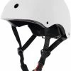 Unbranded Casque De Vélo De Skateboard Cpsc Certifié Léger Réglable, Multi-sport Pour Vélo Cyclisme Skate Scooter (blanc-moyen) -Accessoires auto pour vélo Boutique 506020898 max