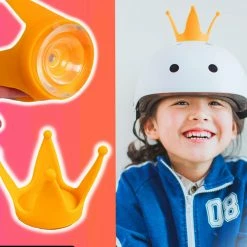 Stntv Casque D'enfants Couronne Décoration Avec Ventouse Silicone Cute Moto Casque Couronne -Accessoires auto pour vélo Boutique 546014196 max