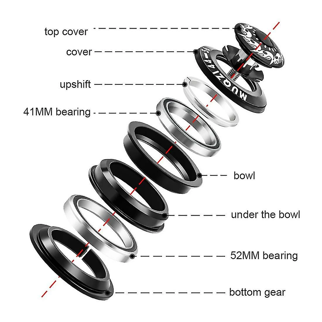 Unbranded Muqzi 44-56mm Vélo Intégré Casque Conique Tube Droit Fourche 6 Unbranded Muqzi 44-56mm Vélo Intégré Casque Conique Tube Droit Fourche – Image 4