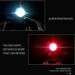 SANNE Casque De Vélo Léger Imperméable à L’eau Lumières De Vélo Avant Et Arrière Pour Mountain Road -Accessoires auto pour vélo Boutique 565240212 max