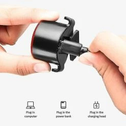 Unbranded Mini Led Bicycle Tail Light Usb Chargeable Bike Rear Lights Ipx6 Imperméable à L’eau Avertissement De Sécurité Cyclisme Light Casque Sac à Dos -Accessoires auto pour vélo Boutique 622309122 max 1