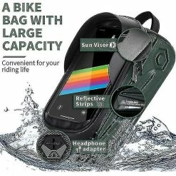 Unbranded Sac De Support De Téléphone De Vélo Grande Capacité Tpu écran Tactile Casque Trou Cyclisme Téléphone Montage Top Tube Pochette Accessoires De Vélo Pour Smartphone Moins De 7,0 '' -Accessoires auto pour vélo Boutique 642438608 max