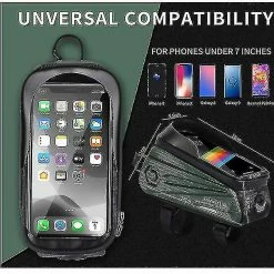 Unbranded Sac De Support De Téléphone De Vélo Grande Capacité Tpu écran Tactile Casque Trou Cyclisme Téléphone Montage Top Tube Pochette Accessoires De Vélo Pour Smartphone Moins De 7,0 '' -Accessoires auto pour vélo Boutique 642438796 max