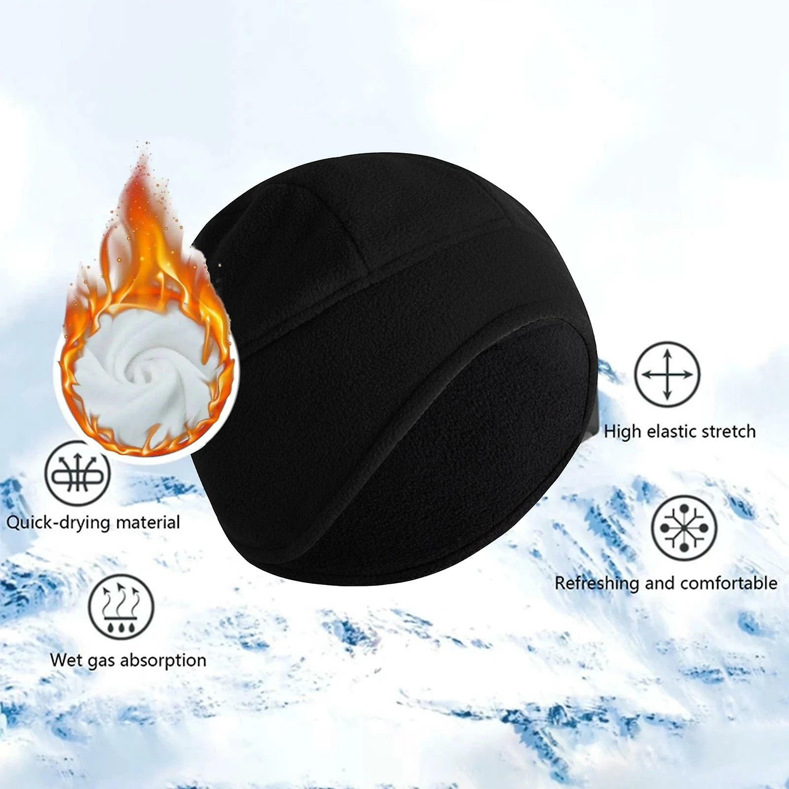 Unbrand Casque De Ski De Vélo De Refroidissement Arctic Fleece Warm Cap Liner Pour L’équitation Sportive En Plein Air 7 Unbrand Casque De Ski De Vélo De Refroidissement Arctic Fleece Warm Cap Liner Pour L’équitation Sportive En Plein Air – Image 5