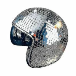 Rasa Smart Casque Disco Ball 1 Pièce Avec Visière Rétractable Pour Accessoires De Discothèque Cool (argent)