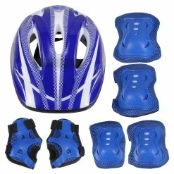 Tinksky 1 Set / 7pcs Enfants Patinage à Roulettes Équipement De Protection Shock Absorbant Casque Coudières -Accessoires auto pour vélo Boutique 720277407 max