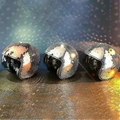 Unbranded Casque Disco Ball Avec Visière Rétractable Pour Accessoires De Discothèque Cool -Accessoires auto pour vélo Boutique 737569348 max