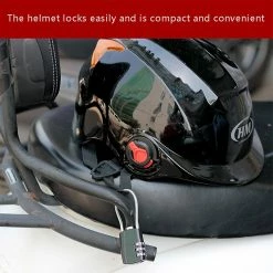 Unbranded Casque Chaîne Serrure Mot De Passe à 3 Chiffres Pour Scooter Moto Vélo Serrure Câble -Accessoires auto pour vélo Boutique 756051523 max
