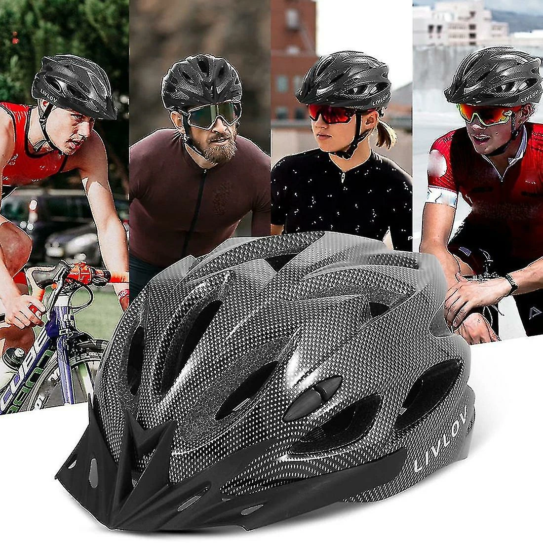 Nw 1776 Casque De Vélo Compatible Withlivlov V1 Pour Adultes Avec Visière Amovible, Noir 7 Nw 1776 Casque De Vélo Compatible Withlivlov V1 Pour Adultes Avec Visière Amovible, Noir – Image 5