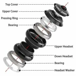 Nw 1776 Muqzi 1 1/8 « Casque Compatible Avec Tube Droit Non Fileté De 28,6 Mm, Rouge -Accessoires auto pour vélo Boutique 769008183 max