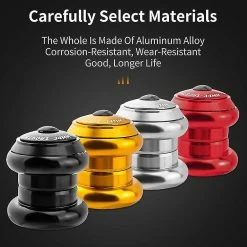 Nw 1776 Muqzi 1 1/8 « Casque Compatible Avec Tube Droit Non Fileté De 28,6 Mm, Rouge -Accessoires auto pour vélo Boutique 769008345 max