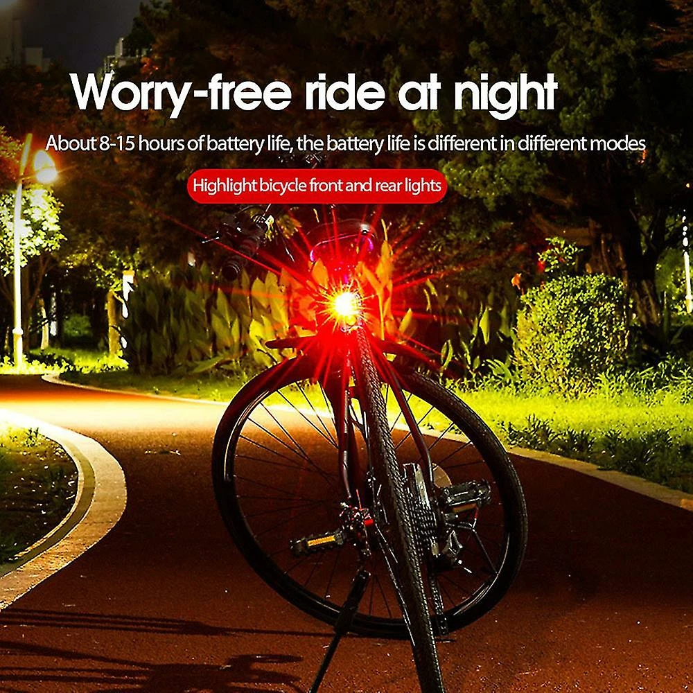 Nw 1776 Shxx 2pcs Bike Lights Outdoor Cycling Rear Taillight Casque Phare Lampe De Montagne Vélo Vélo Lampe De Poche + Blanc Xq-zxc64 5 Nw 1776 Shxx 2pcs Bike Lights Outdoor Cycling Rear Taillight Casque Phare Lampe De Montagne Vélo Vélo Lampe De Poche + Blanc Xq-zxc64 – Image 3