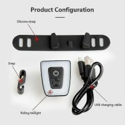 Nw 1776 Casque De Vélo étanche Feu Arrière Cyclisme Avertissement Lumière Flash USB Lampe De Poche Rechargeable Compatible Avec Bicycle Rear Light Bicycle Lights -Accessoires auto pour vélo Boutique 769020198 max