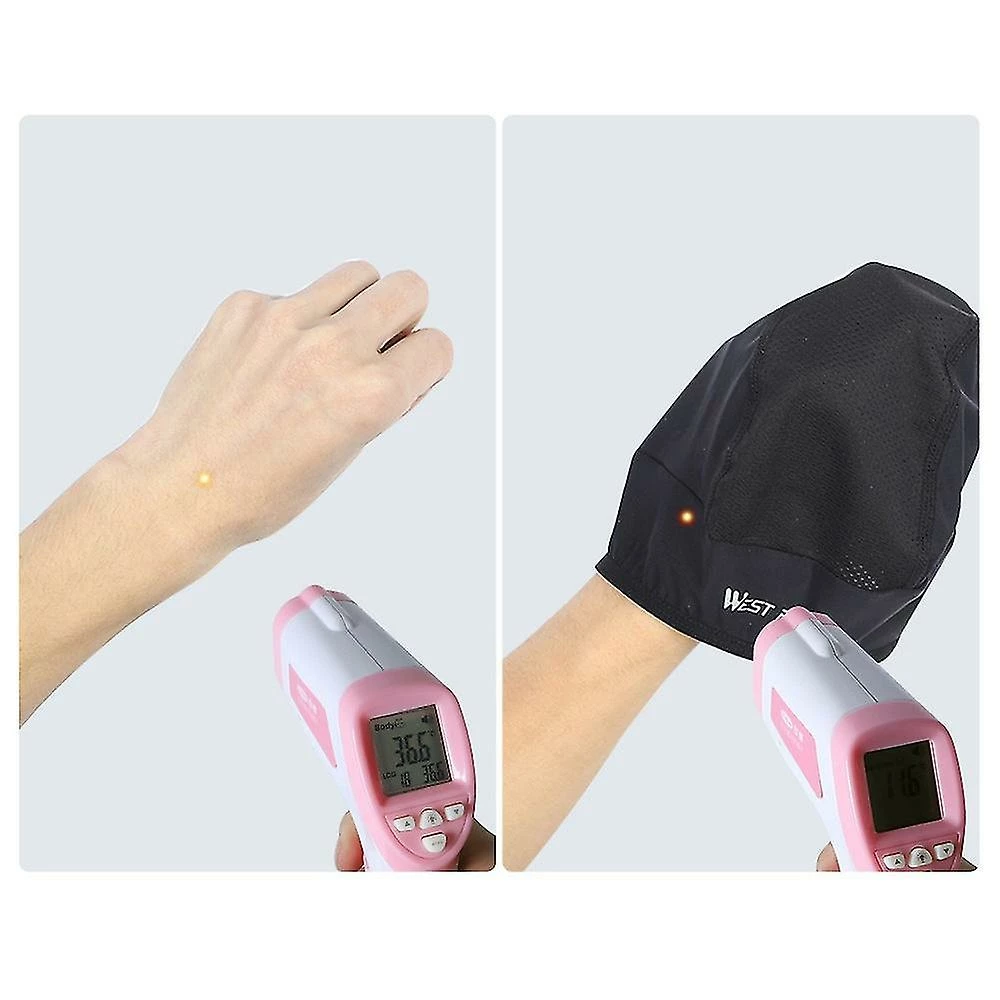 Nw 1776 West Biking Ice Silk Cooling Skull Cap Cyclisme Running Hat Uv Protection Casque - Noir 5 Nw 1776 West Biking Ice Silk Cooling Skull Cap Cyclisme Running Hat Uv Protection Casque - Noir – Image 3