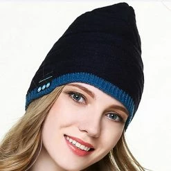 Unbranded Sans Fil Bluetooth Compatible Poisson Modèle Tricoté Velours Hiver Casque Chaud Cap Musique Appel Casque Chapeau Pour Nuit Courir Pêche Sports De Plein Air T -Accessoires auto pour vélo Boutique 776473639 max 1