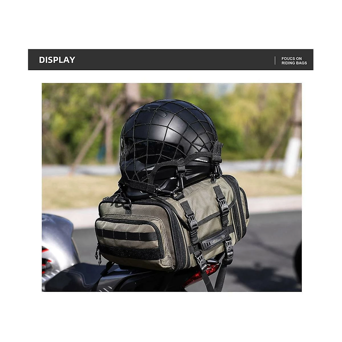 Unbranded Rhinowalk Support De Casque De Moto Net 8 Crochets En Plastique Porte-filet De Moto à Bagages Mesh Storage Tr 4 Unbranded Rhinowalk Support De Casque De Moto Net 8 Crochets En Plastique Porte-filet De Moto à Bagages Mesh Storage Tr – Image 2