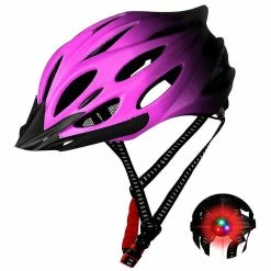 Koolmei Casque De Vélo Avec Casque De Vélo Protégé Contre La Lumière Réglable Pour Hommes Femmes Adulte