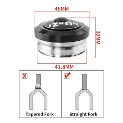 Unbranded Casque De Vélo De Route 42mm Double Bearing Casque Semi-intégré Pour 1 1/8 Sans Fil 28.6mm Droit 9 Unbranded Casque De Vélo De Route 42mm Double Bearing Casque Semi-intégré Pour 1 1/8 Sans Fil 28.6mm Droit -Accessoires auto pour vélo Boutique 790819141 max