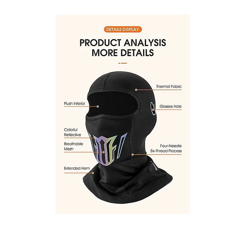 Unbranded Warm Face Bike Mask Anti-dust Imperméable à L’eau Coupe-vent Complet Couverture Faciale Chapeau Cou Casque Masque Balaclavas 7 Unbranded Warm Face Bike Mask Anti-dust Imperméable à L’eau Coupe-vent Complet Couverture Faciale Chapeau Cou Casque Masque Balaclavas – Image 5