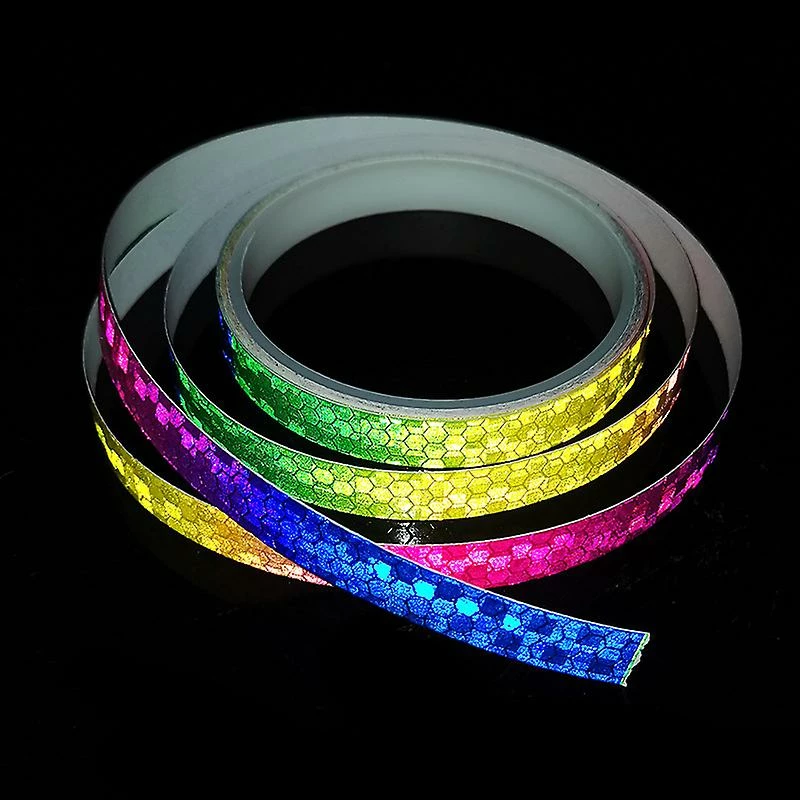 Alisili 1cm * 8m Autocollants De Vélo Ruban Réfléchissant Fluorescent VTT Vélo Bandes De Vélo Cyclisme Bandes De VTT Pour Casque De Vélo Moto Scooter 7 Alisili 1cm * 8m Autocollants De Vélo Ruban Réfléchissant Fluorescent VTT Vélo Bandes De Vélo Cyclisme Bandes De VTT Pour Casque De Vélo Moto Scooter – Image 5
