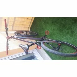 Vélo Urbain Rockrider -Accessoires auto pour vélo Boutique velo 275 single speed noir et rouge 5