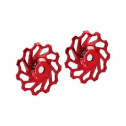 VINGVO Poulie De Roue Jockey 2 X Poulie De Dérailleur Arrière De Roue Jockey En Alliage CNC Pour Vélo De Route Vtt (rouge 11 - Avis / Test